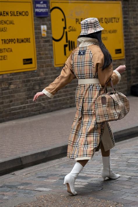 burberry chav hat|Burberry check coat.